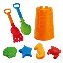 Kit De Praia Torre Beach Play Laranja Usual Plastic 430