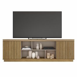 Rack para TV até 75" Caemmun Simetria 180 CM | Mel/Cacao (S/V)