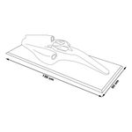 Quadro Decorativo 3D 120cm X 50cm Carro F1 W11 LH - Gran Belo