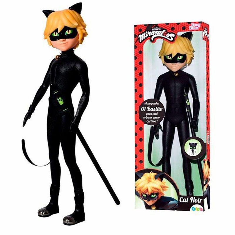 Boneca Miraculous Cat Noir - Bumerang Brinquedos