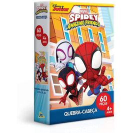 Quebra Cabeça 60 Peças Homem Aranha Toyster 002891