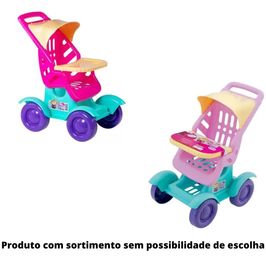 Carrinho De Boneca Pequena Mamãe Cores Sortidas Plastilindo 314