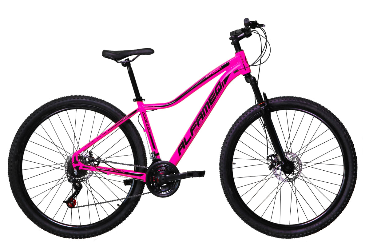Bicicleta Alfameq Pandora Disc M Aro 29 Susp. Dianteira 21 Marchas - Rosa