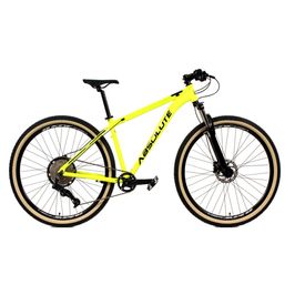 Bicicleta 29 Absolute Nero 4 12v Garfo Trava K7 11/50 Freio Hidráulico Kit 1x12 - Amarelo - Tam:21