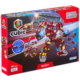 Blocos de montar Cubic lego lancha Polícia 98 peças Multikids - Up  Brinquedos