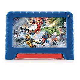 Tablet Multilaser Infantil Marvel Vingadores Tela 7" Wifi 64 GB | Azul (Bivolt)