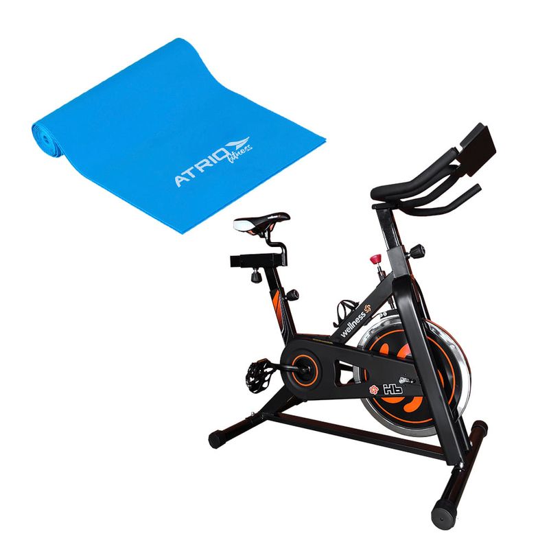 Combo Fitness - Bike Spinning Hb Painel 9kg Uso Residencial e