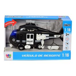 Helicóptero De Resgate Com Luz E Som Helicoptero Policia Bbr R3040