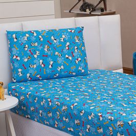 Jogo de Cama Lençol Kids Solteiro Pets 2 Peças