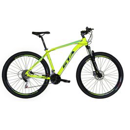 Bicicleta Aro 29 Gta Insane 24v K7 Câmbios Shimano Freio Hidráulico Garfo Trava - Amarelo - Tam.19
