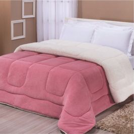 Edredom Coberdrom Pryme Especial Pesado Queen - Rosa