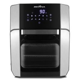 Fritadeira Elétrica Air Fryer Oven Sem Óleo 12 Litros 4 em 1 Britania BFR2100 | Preto (127 V)