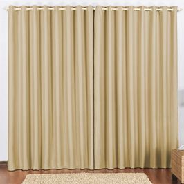 Cortina 2 Mts Sala Quarto Escritório Blackout para Varão - Avelã