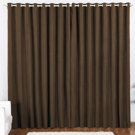 Cortina 4 Mts Sala Quarto Oxford Trilho Suisso Baratissima Tabaco