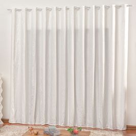 Cortina em Jacquard Bahamas 4,00 x 2,70 Para Varão - Branca