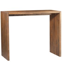 Balcão para Cozinha Flauer Madeira Maciça Rustic Brown - Gran Belo