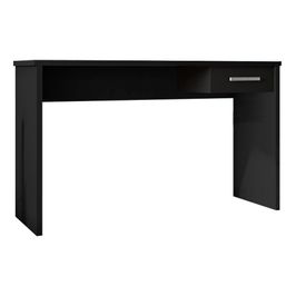 Mesa para Escritório Home Office com Gaveta Emma Preto Texturizado G47 - Gran Belo