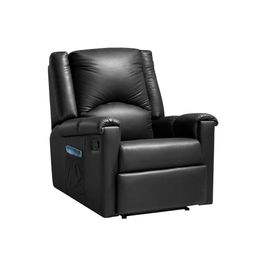 Poltrona do Papai Decorativa Trigon PU Sintético Preto G37 - Gran Belo