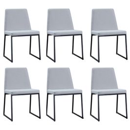 Kit 4 Cadeiras de Sala de Jantar Estofadas Veiga Madeira Maciça Linho Cinza  G78 - Gran Belo Gran Belo GranBelo