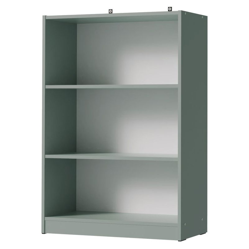 Estante para Livros Home Sala Madesa 6907 com 3 Nichos Branco Cor:Branco