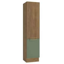 Paneleiro Simples 50cm 2 Portas Botanic Kappesberg | Nogueira Fosco/Verde Oliva (S/V)