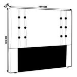 Cabeceira Decorativa Queen Size 1,60M Kors Veludo Lilás G63 - Gran Belo