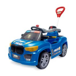 Carrinho Passeio E Pedal Bm Car Azul Police Maral 3180