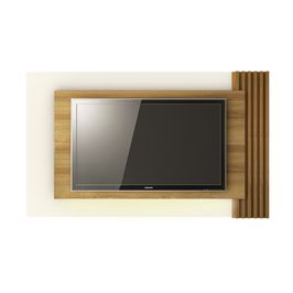 Painel Home para TV até 65 com LED Sala de Estar PL3003 Natural/Off White G69 - Gran Belo
