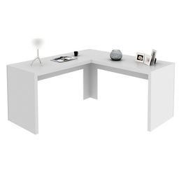 Mesa Angular para Escritório Home Office ME4116 MDP Branco G69 - Gran Belo