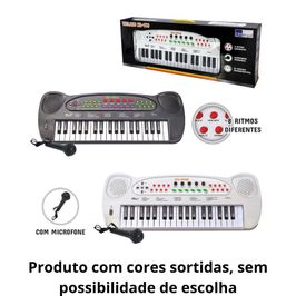 Teclado Com Microfone Hs-999 Cores Sortidas Dm Brasil Dmt5386