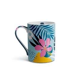 Caneca De Porcelana Jardim 370ml Uphome Multilaser