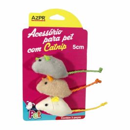 Ratinho para Gato 5 Cm 3 Pçs Azpr