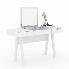 Penteadeira para Quarto Decorativa PE2002 MPD Branco G69 - Gran Belo