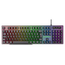 Teclado Gamer Semi Mecânico Rgb Usb Naja Viper Pro  | Preto (S/V)