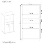 Balcão Notável Multiuso Para Micro-Ondas/Forno