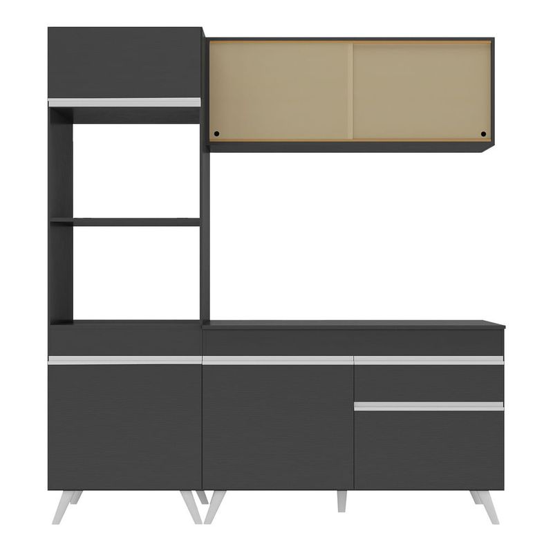 Armário de Cozinha Compacta 3 peças MP3695.898 Veneza Preto