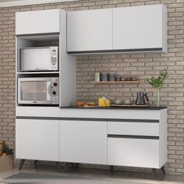 Armário de Cozinha Compacta 3 peças MP3694.964 Veneza Multimóveis Branco