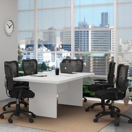 Mesa Escritório/Reunião Multimóveis CR25027 Branca