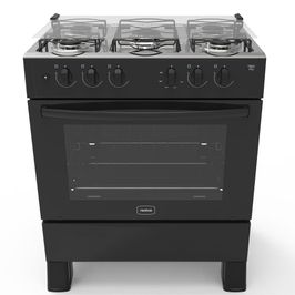 Fogão 5 Bocas a Gás Acendimento Automático Realce Bivolt CR204 Preto
