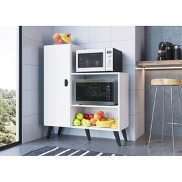 Balcão Fruteira Com Porta para Fornos Xangai Branco