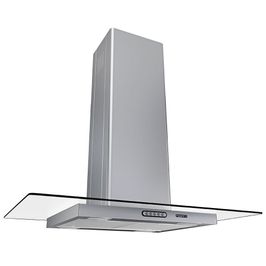 Coifa Ilha 90cm Vidro Reto Fogatti Inox / 220 V