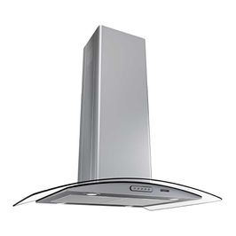 Coifa Ilha 75cm Vidro Curvo Fogatti Inox / 110 V