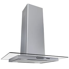 Coifa Ilha 75cm Vidro Reto Fogatti Inox / 110 V