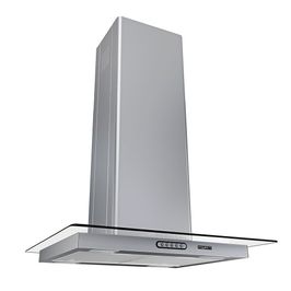 Coifa Ilha 60cm Vidro Reto Fogatti Inox / 110 V