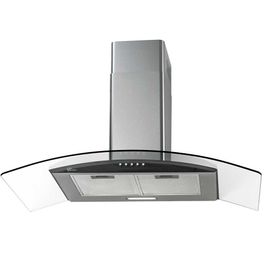Coifa de Parede Fit 90 Cm Com Vidro Fischer Preto / 110 V