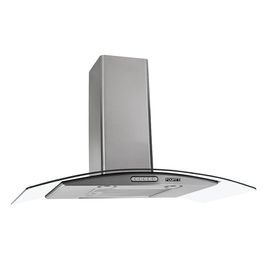 Coifa De Parede 90cm Vidro Curvo Duto Slim Fogatti Inox / 220 V