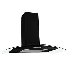 Coifa de Parede 80cm Vidro Curvo Duto Slim Fogatti Preto / 220 V