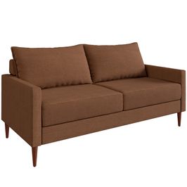 Conjunto Fideris 2 Sofás de 2 Assentos Sofá Go Marrom