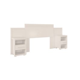Cabeceira Box Regulável Dinamarca 100% MDF Com Gavetas Fenix