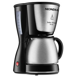 Cafeteira Elétrica Mondial Dolce Arome C-37JI-30X 800W | Preto/Inox (127 V)